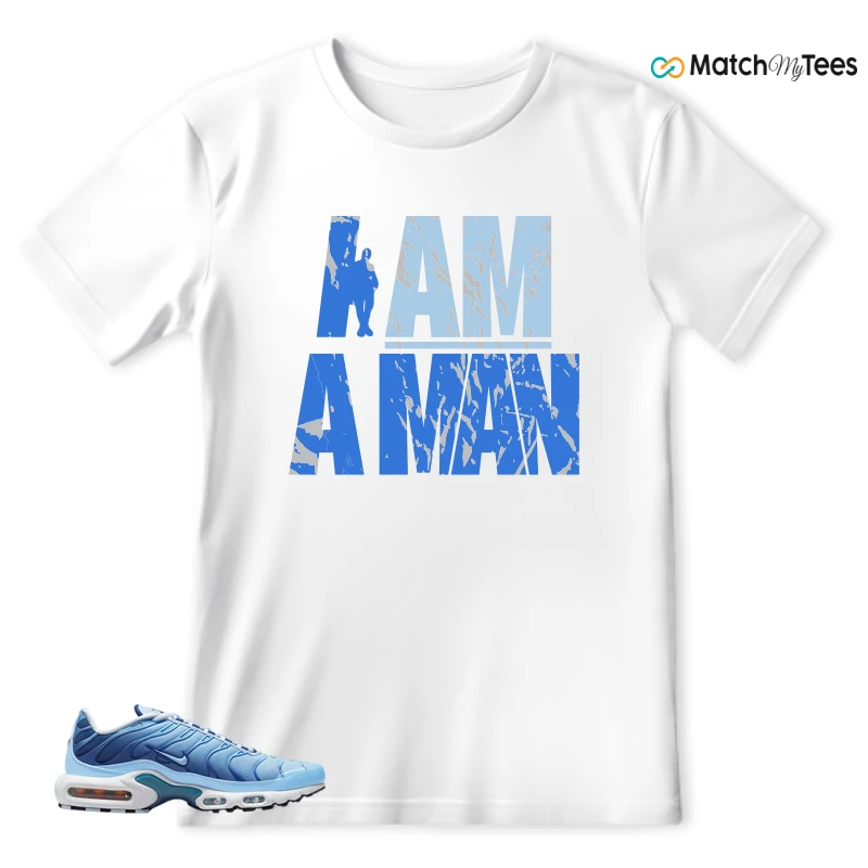 NIKE AIR MAX PLUS UNIVERSITY BLUE GRADIENT SNEAKER Matching Tees t-shirt