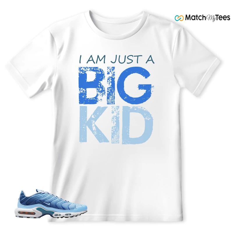 NIKE AIR MAX PLUS UNIVERSITY BLUE GRADIENT SNEAKER Matching Tees t-shirt