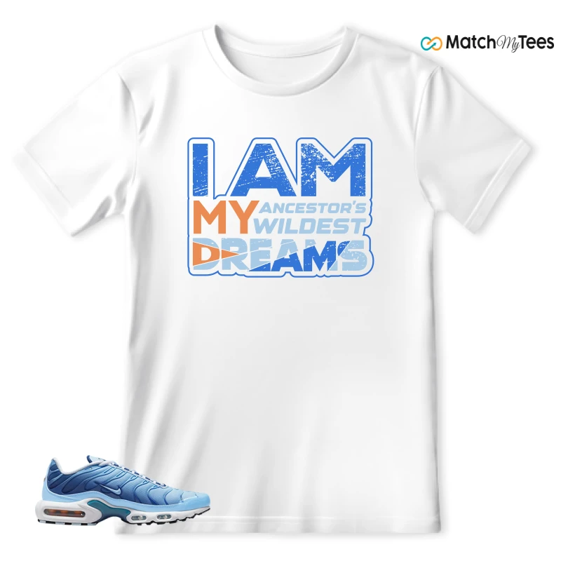NIKE AIR MAX PLUS UNIVERSITY BLUE GRADIENT SNEAKER Matching Tees t-shirt