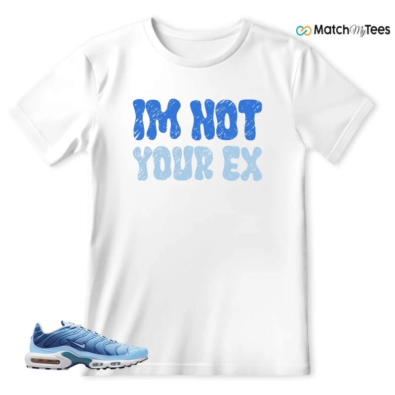 NIKE AIR MAX PLUS UNIVERSITY BLUE GRADIENT SNEAKER Matching Tees t-shirt