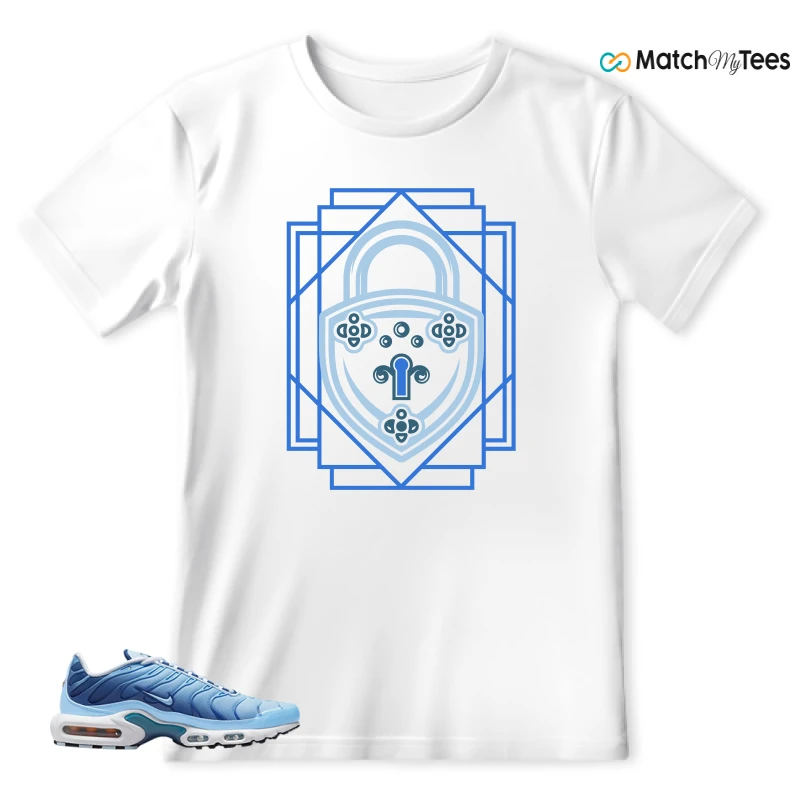 NIKE AIR MAX PLUS UNIVERSITY BLUE GRADIENT SNEAKER Matching Tees t-shirt