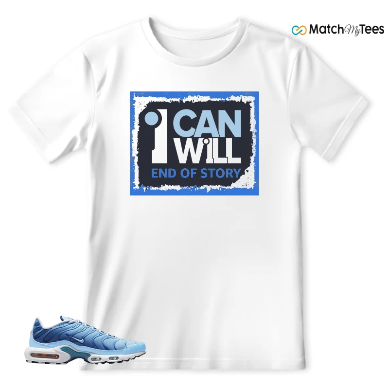 NIKE AIR MAX PLUS UNIVERSITY BLUE GRADIENT SNEAKER Matching Tees t-shirt