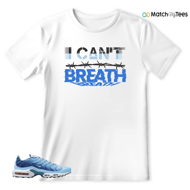 NIKE AIR MAX PLUS UNIVERSITY BLUE GRADIENT SNEAKER Matching Tees t-shirt