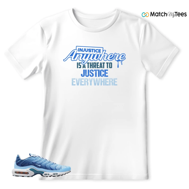 NIKE AIR MAX PLUS UNIVERSITY BLUE GRADIENT SNEAKER Matching Tees t-shirt