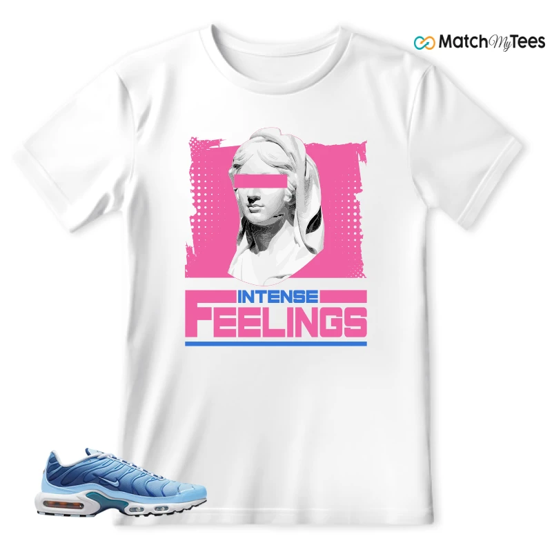 NIKE AIR MAX PLUS UNIVERSITY BLUE GRADIENT SNEAKER Matching Tees t-shirt