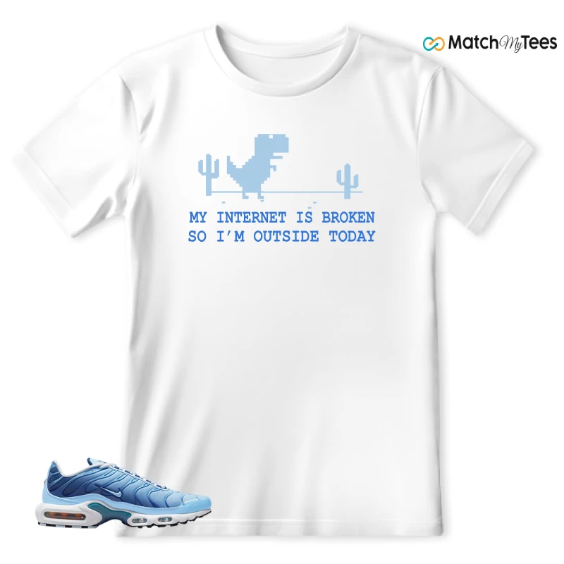 NIKE AIR MAX PLUS UNIVERSITY BLUE GRADIENT SNEAKER Matching Tees t-shirt