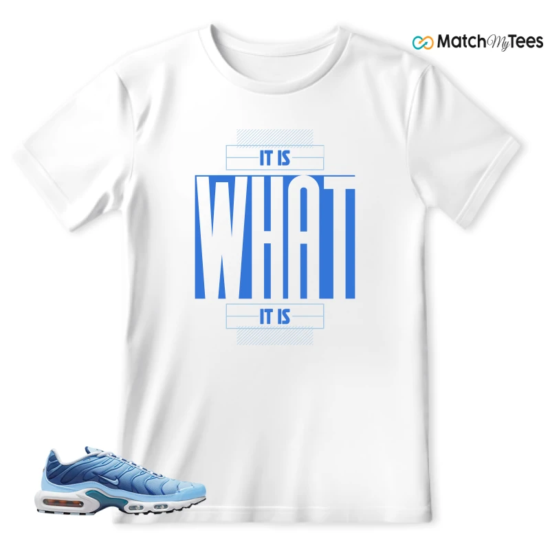 NIKE AIR MAX PLUS UNIVERSITY BLUE GRADIENT SNEAKER Matching Tees t-shirt