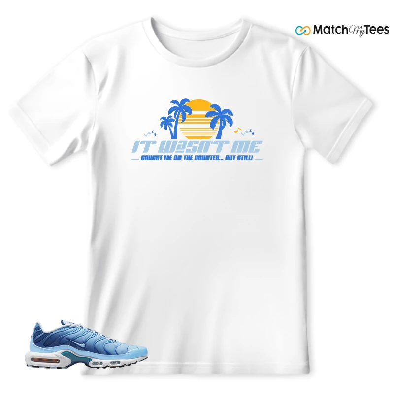 NIKE AIR MAX PLUS UNIVERSITY BLUE GRADIENT SNEAKER Matching Tees t-shirt