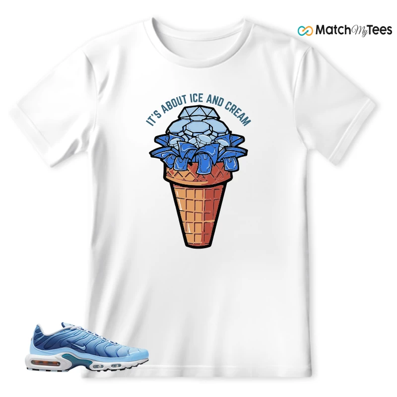 NIKE AIR MAX PLUS UNIVERSITY BLUE GRADIENT SNEAKER Matching Tees t-shirt