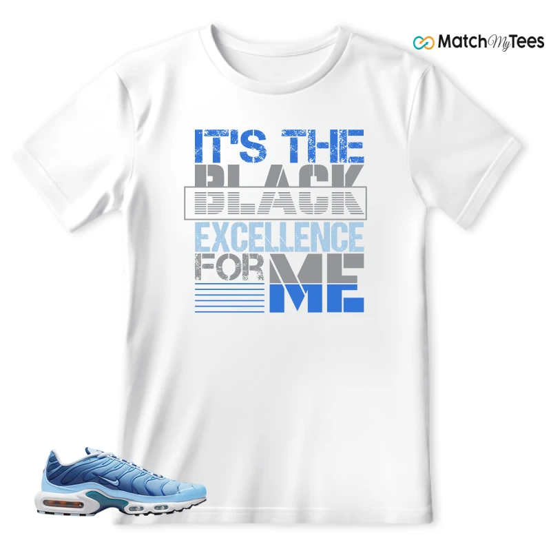 NIKE AIR MAX PLUS UNIVERSITY BLUE GRADIENT SNEAKER Matching Tees t-shirt