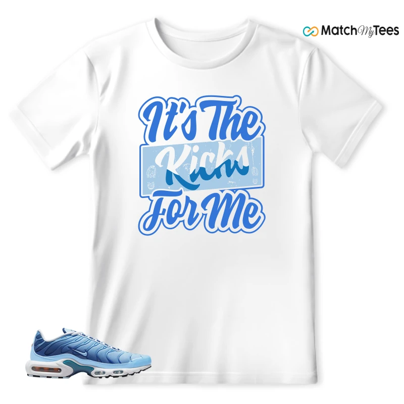 NIKE AIR MAX PLUS UNIVERSITY BLUE GRADIENT SNEAKER Matching Tees t-shirt