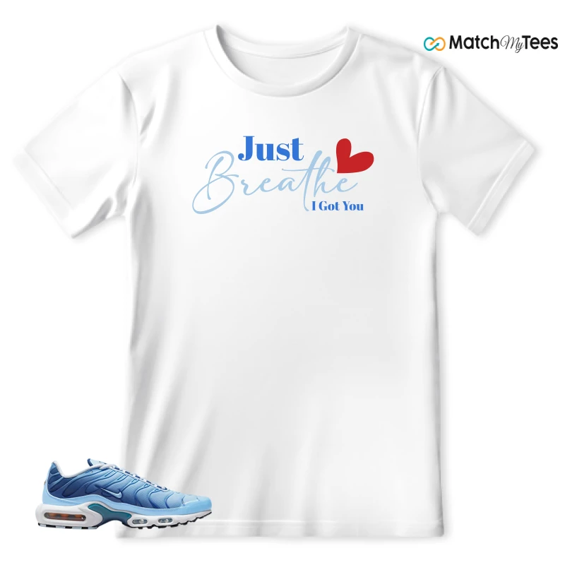 NIKE AIR MAX PLUS UNIVERSITY BLUE GRADIENT SNEAKER Matching Tees t-shirt