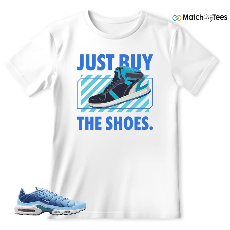 NIKE AIR MAX PLUS UNIVERSITY BLUE GRADIENT SNEAKER Matching Tees t-shirt