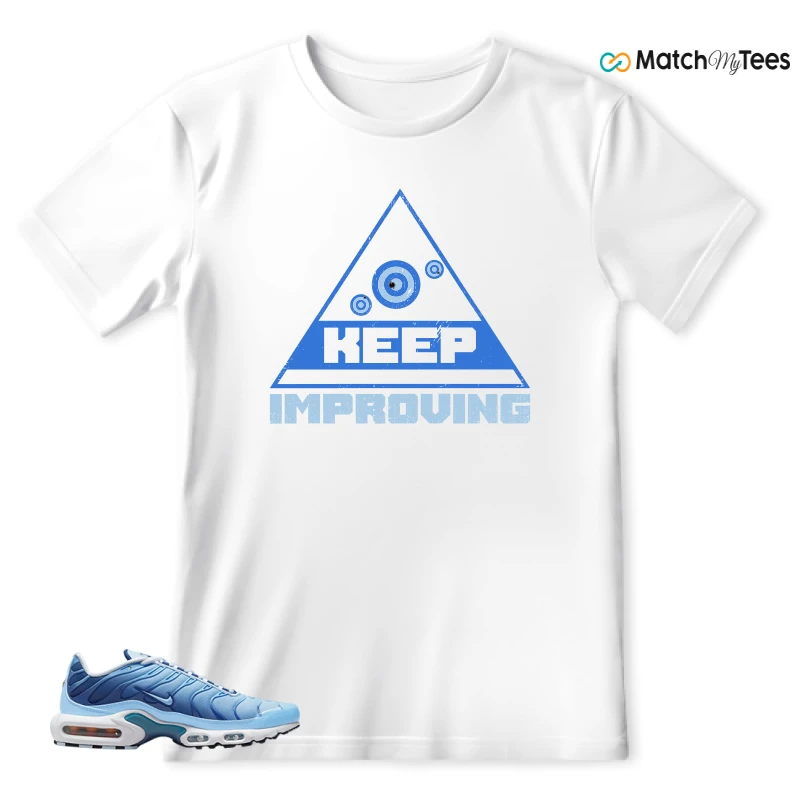 NIKE AIR MAX PLUS UNIVERSITY BLUE GRADIENT SNEAKER Matching Tees t-shirt