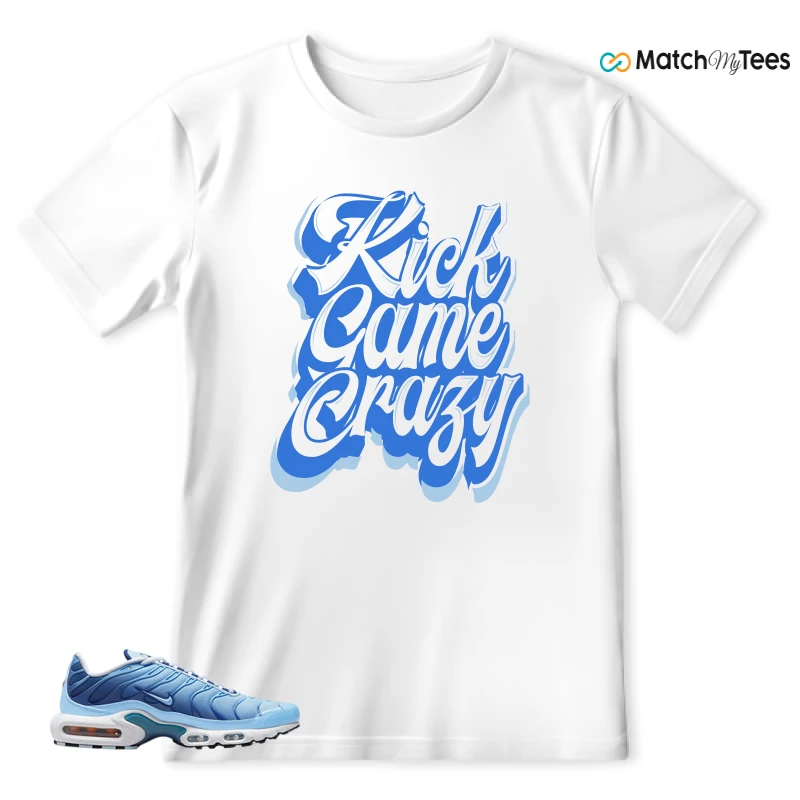 NIKE AIR MAX PLUS UNIVERSITY BLUE GRADIENT SNEAKER Matching Tees t-shirt