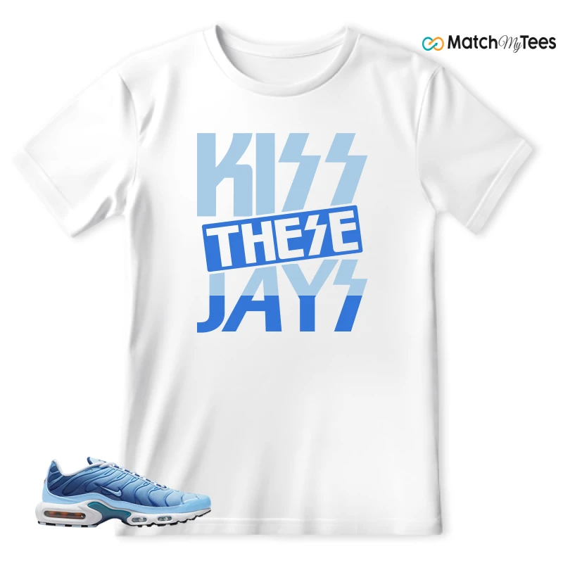 NIKE AIR MAX PLUS UNIVERSITY BLUE GRADIENT SNEAKER Matching Tees t-shirt