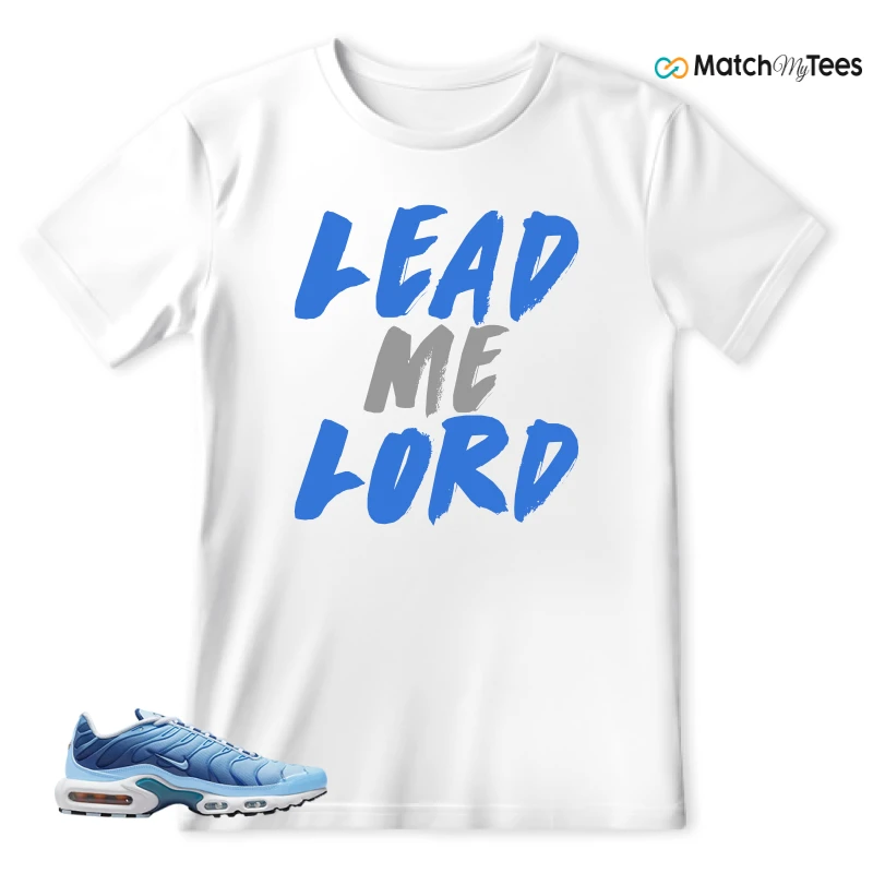 NIKE AIR MAX PLUS UNIVERSITY BLUE GRADIENT SNEAKER Matching Tees t-shirt