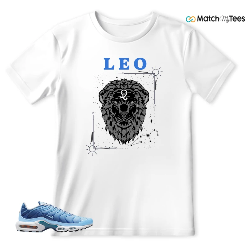 NIKE AIR MAX PLUS UNIVERSITY BLUE GRADIENT SNEAKER Matching Tees t-shirt