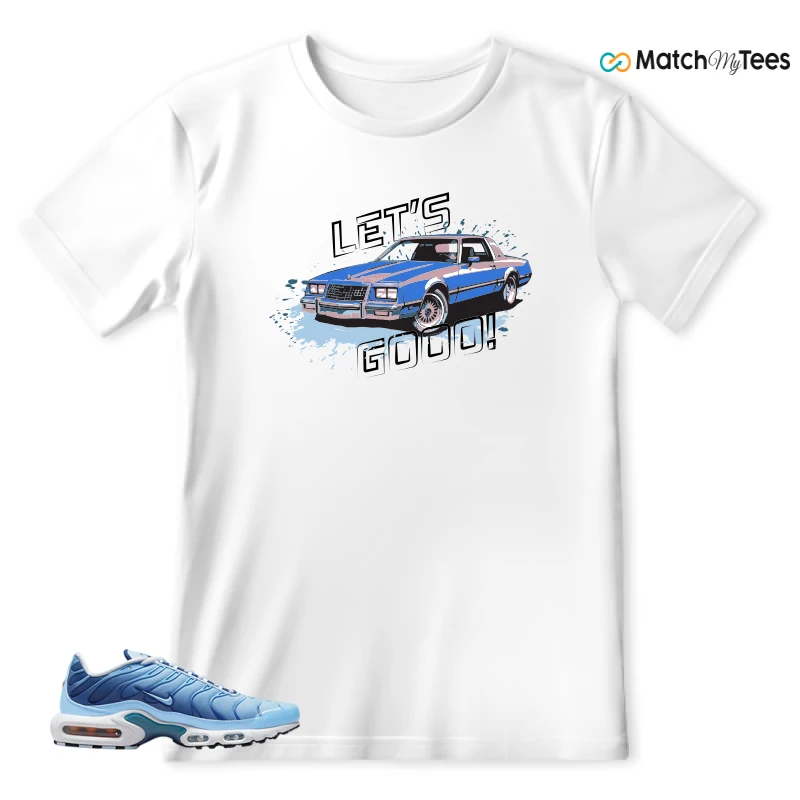 NIKE AIR MAX PLUS UNIVERSITY BLUE GRADIENT SNEAKER Matching Tees t-shirt