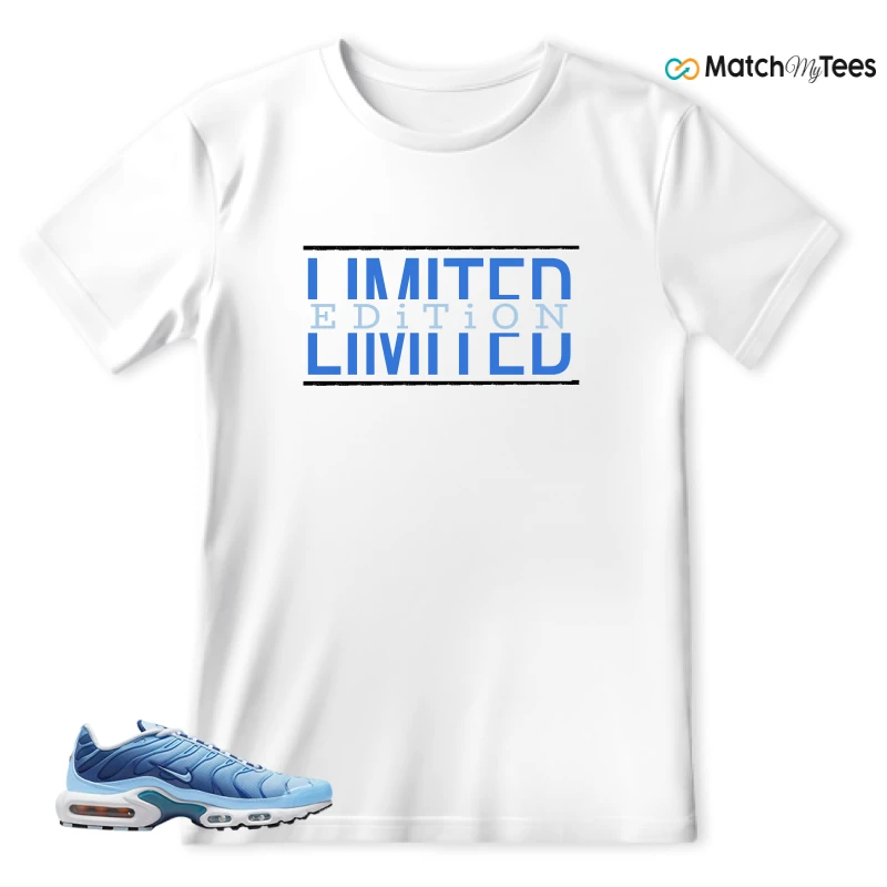 NIKE AIR MAX PLUS UNIVERSITY BLUE GRADIENT SNEAKER Matching Tees t-shirt