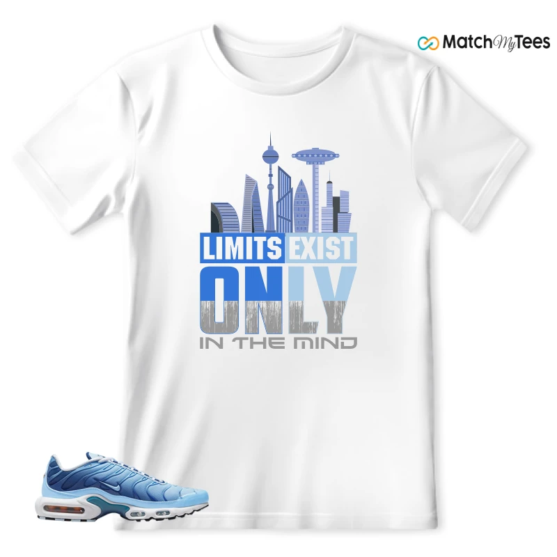 NIKE AIR MAX PLUS UNIVERSITY BLUE GRADIENT SNEAKER Matching Tees t-shirt