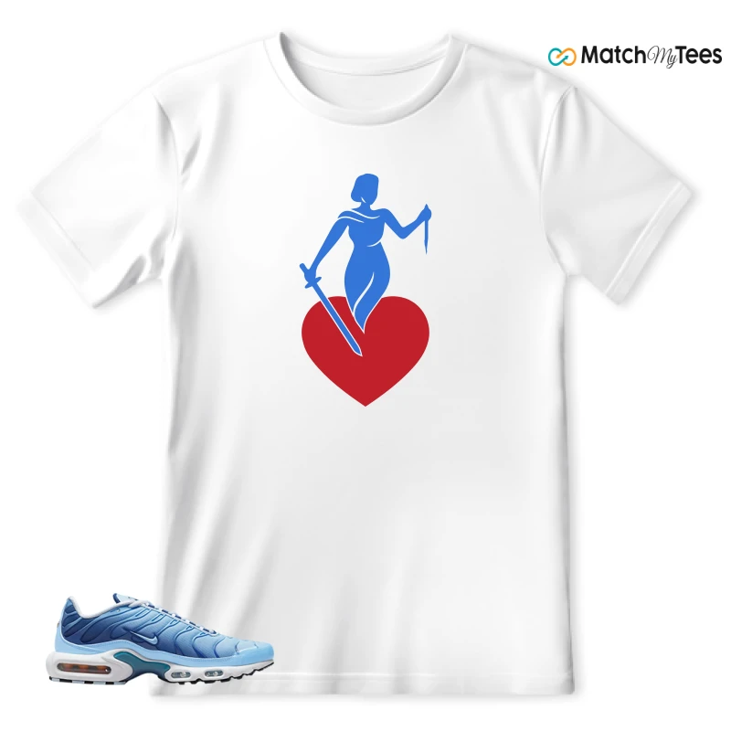 NIKE AIR MAX PLUS UNIVERSITY BLUE GRADIENT SNEAKER Matching Tees t-shirt