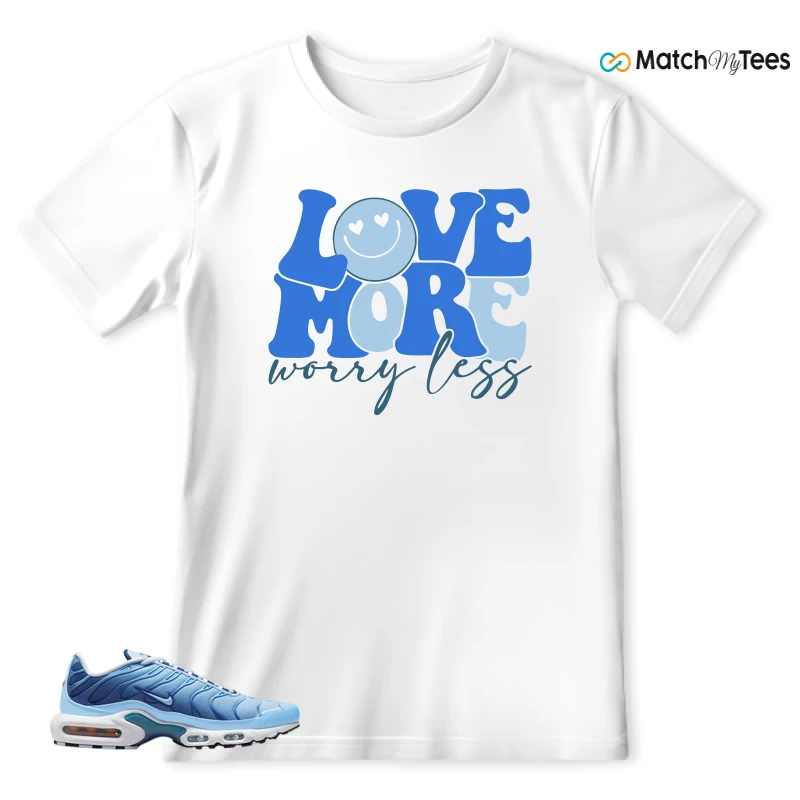 NIKE AIR MAX PLUS UNIVERSITY BLUE GRADIENT SNEAKER Matching Tees t-shirt