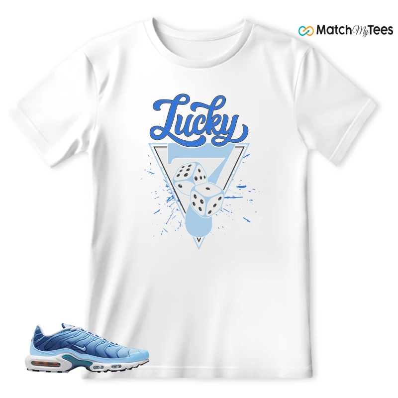 NIKE AIR MAX PLUS UNIVERSITY BLUE GRADIENT SNEAKER Matching Tees t-shirt