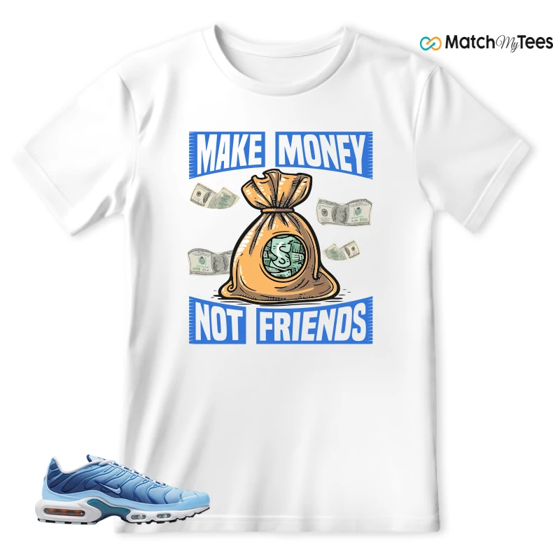 NIKE AIR MAX PLUS UNIVERSITY BLUE GRADIENT SNEAKER Matching Tees t-shirt