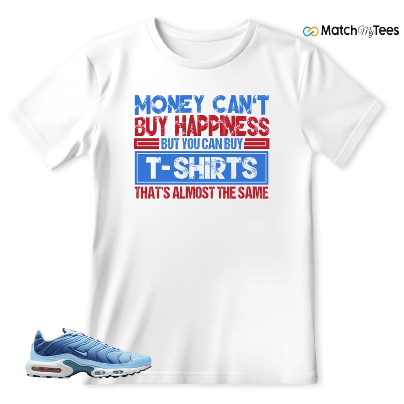 NIKE AIR MAX PLUS UNIVERSITY BLUE GRADIENT SNEAKER Matching Tees t-shirt