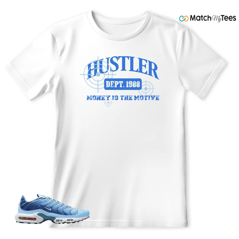 NIKE AIR MAX PLUS UNIVERSITY BLUE GRADIENT SNEAKER Matching Tees t-shirt