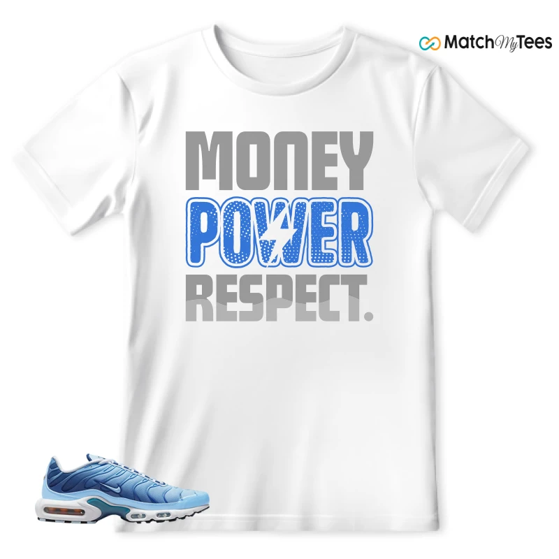 NIKE AIR MAX PLUS UNIVERSITY BLUE GRADIENT SNEAKER Matching Tees t-shirt