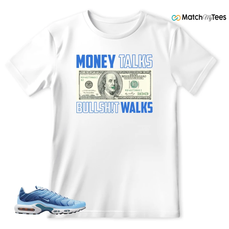 NIKE AIR MAX PLUS UNIVERSITY BLUE GRADIENT SNEAKER Matching Tees t-shirt
