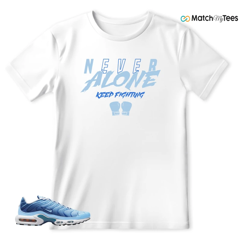 NIKE AIR MAX PLUS UNIVERSITY BLUE GRADIENT SNEAKER Matching Tees t-shirt