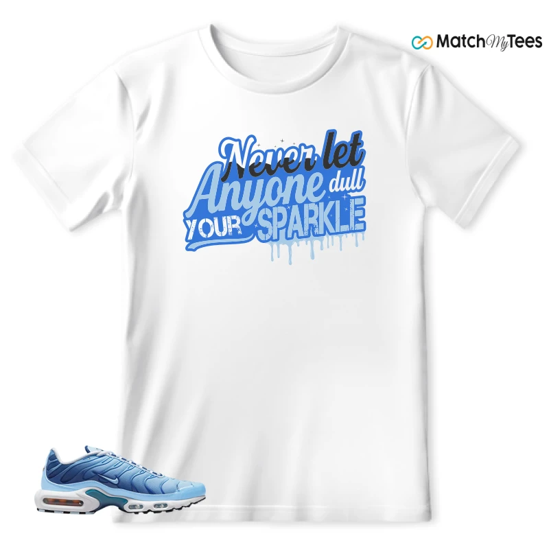 NIKE AIR MAX PLUS UNIVERSITY BLUE GRADIENT SNEAKER Matching Tees t-shirt