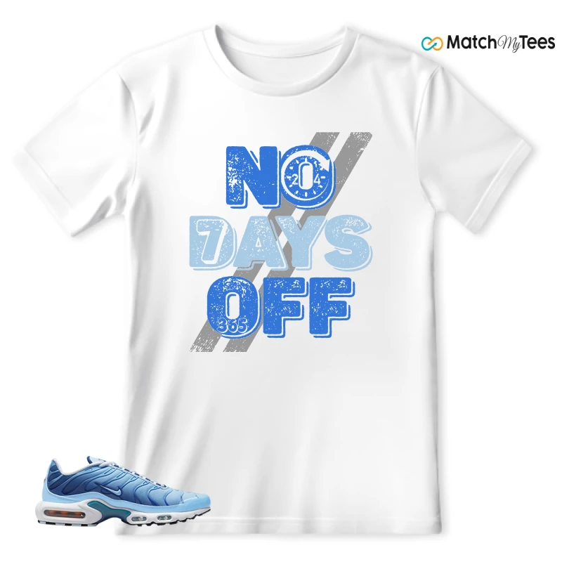 NIKE AIR MAX PLUS UNIVERSITY BLUE GRADIENT SNEAKER Matching Tees t-shirt