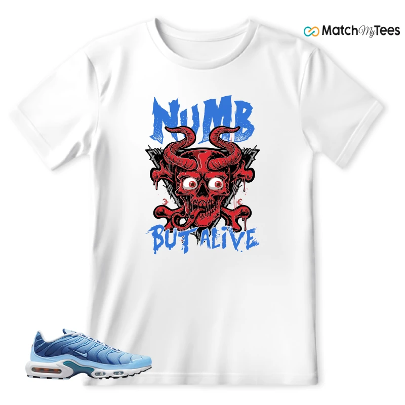 NIKE AIR MAX PLUS UNIVERSITY BLUE GRADIENT SNEAKER Matching Tees t-shirt