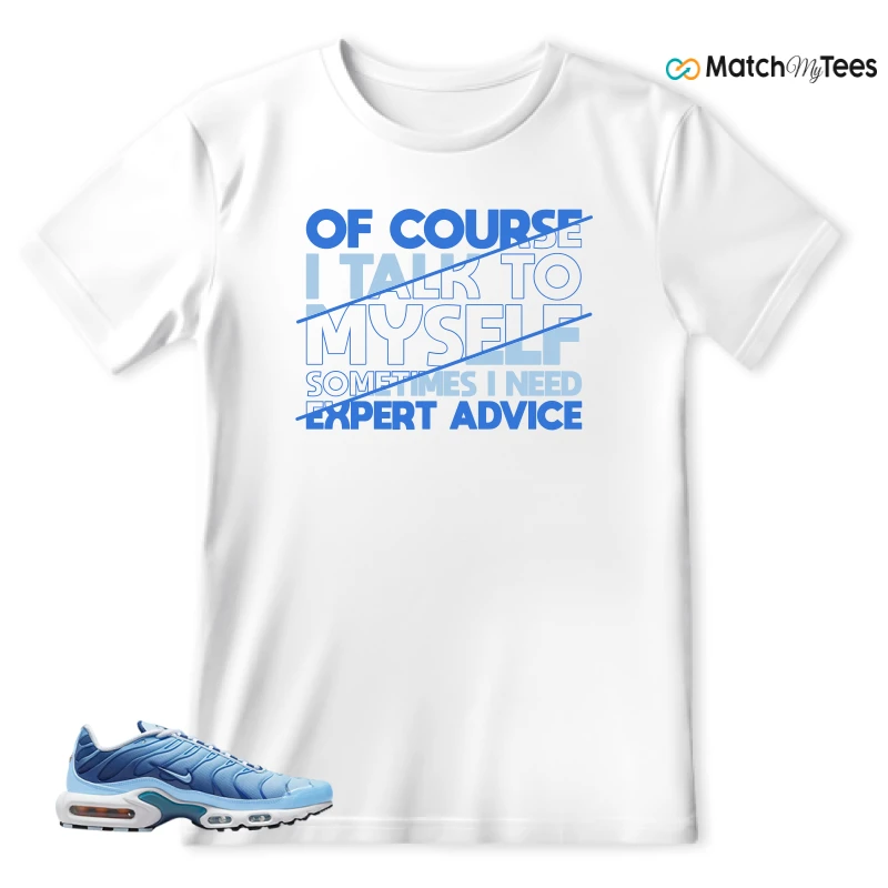 NIKE AIR MAX PLUS UNIVERSITY BLUE GRADIENT SNEAKER Matching Tees t-shirt