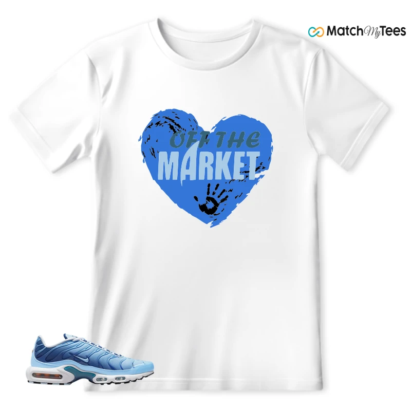 NIKE AIR MAX PLUS UNIVERSITY BLUE GRADIENT SNEAKER Matching Tees t-shirt