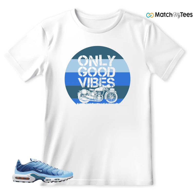 NIKE AIR MAX PLUS UNIVERSITY BLUE GRADIENT SNEAKER Matching Tees t-shirt