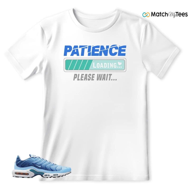NIKE AIR MAX PLUS UNIVERSITY BLUE GRADIENT SNEAKER Matching Tees t-shirt