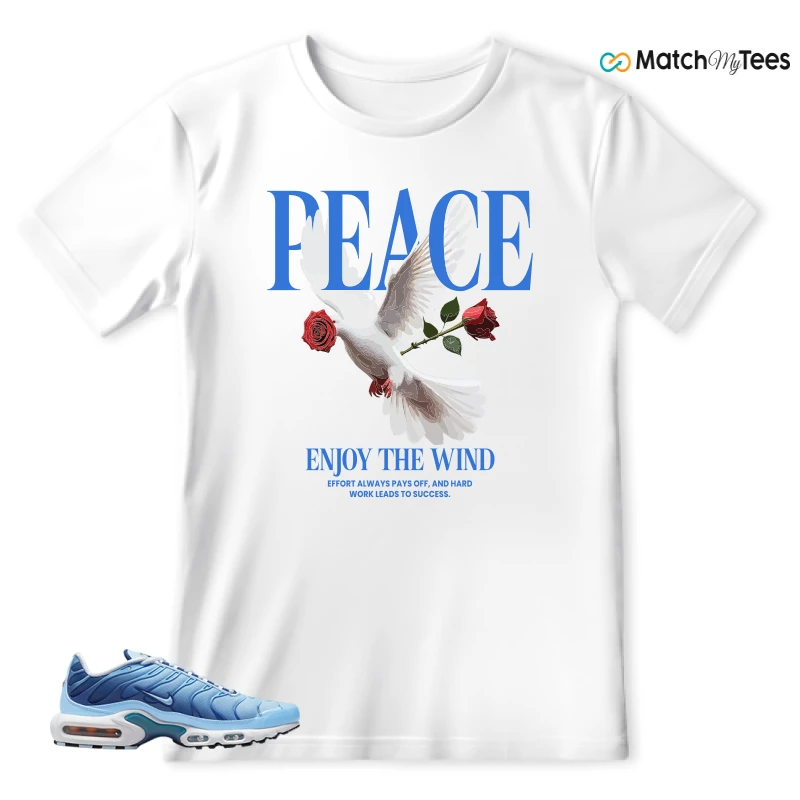 NIKE AIR MAX PLUS UNIVERSITY BLUE GRADIENT SNEAKER Matching Tees t-shirt