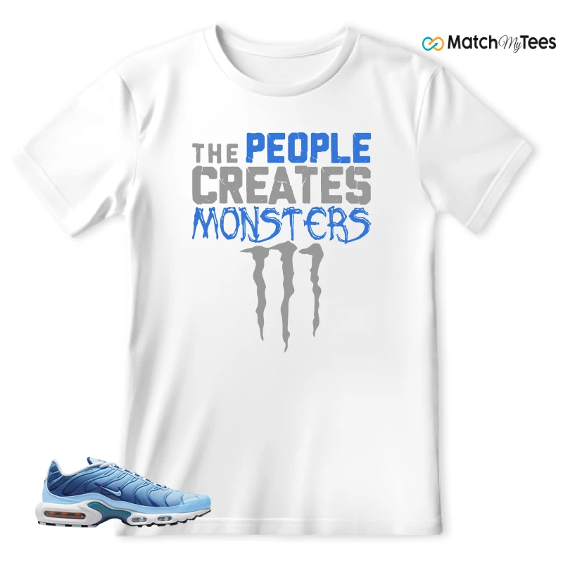 NIKE AIR MAX PLUS UNIVERSITY BLUE GRADIENT SNEAKER Matching Tees t-shirt