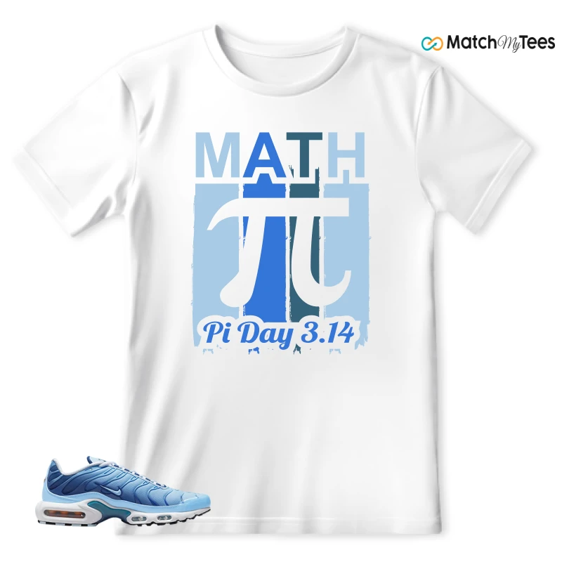 NIKE AIR MAX PLUS UNIVERSITY BLUE GRADIENT SNEAKER Matching Tees t-shirt