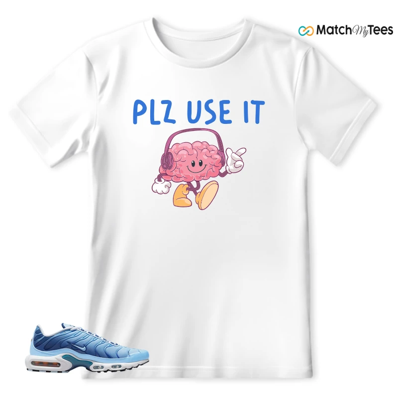 NIKE AIR MAX PLUS UNIVERSITY BLUE GRADIENT SNEAKER Matching Tees t-shirt