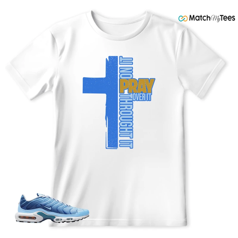 NIKE AIR MAX PLUS UNIVERSITY BLUE GRADIENT SNEAKER Matching Tees t-shirt