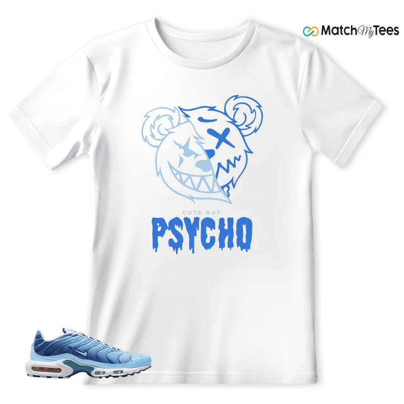 NIKE AIR MAX PLUS UNIVERSITY BLUE GRADIENT SNEAKER Matching Tees t-shirt