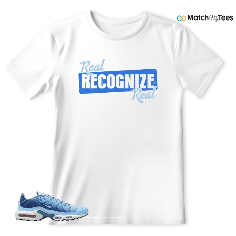 NIKE AIR MAX PLUS UNIVERSITY BLUE GRADIENT SNEAKER Matching Tees t-shirt