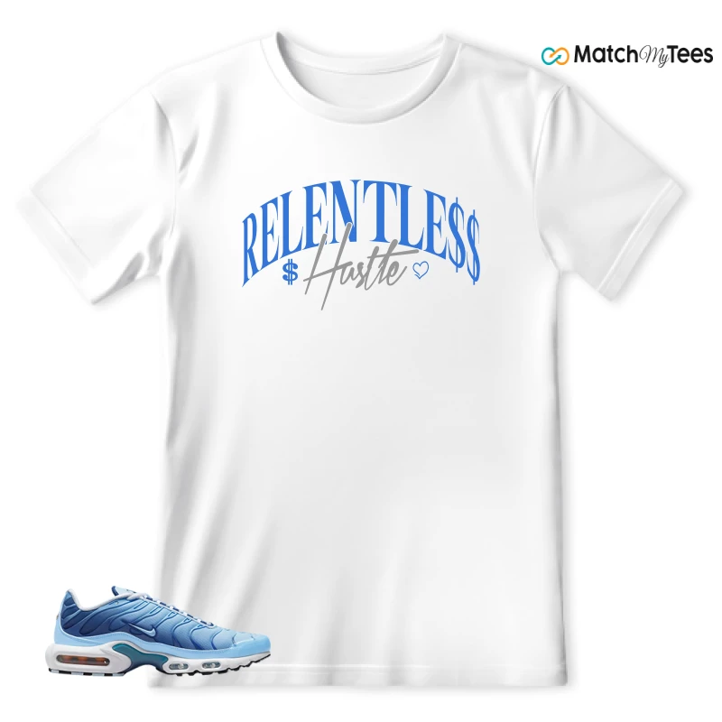NIKE AIR MAX PLUS UNIVERSITY BLUE GRADIENT SNEAKER Matching Tees t-shirt