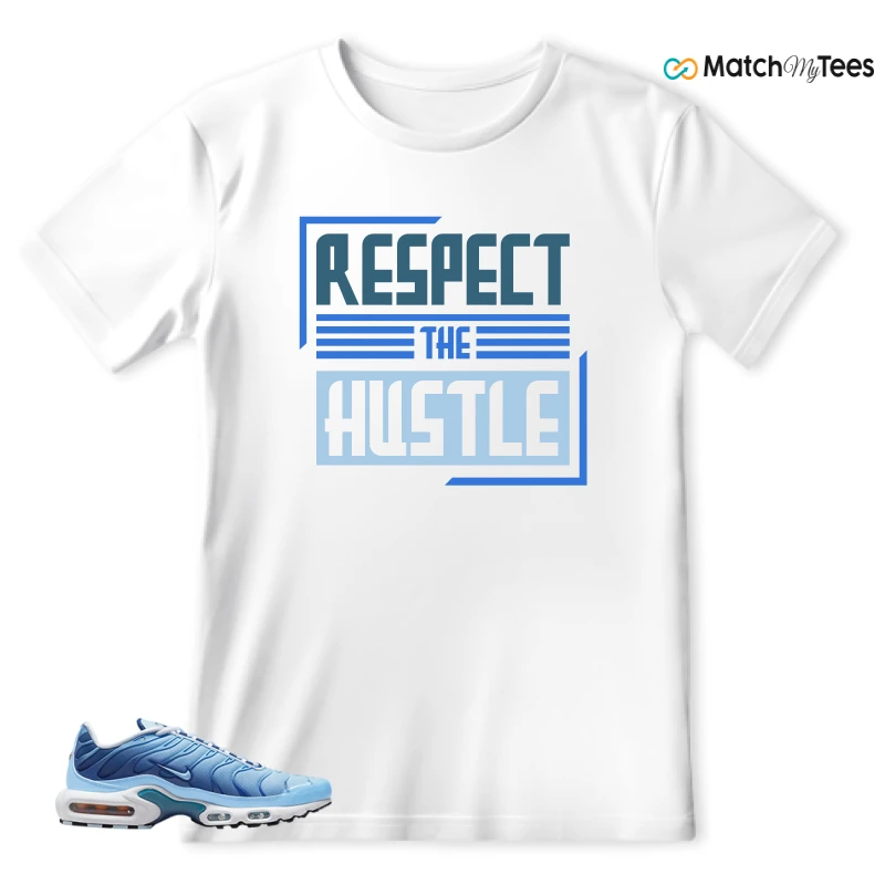 NIKE AIR MAX PLUS UNIVERSITY BLUE GRADIENT SNEAKER Matching Tees t-shirt